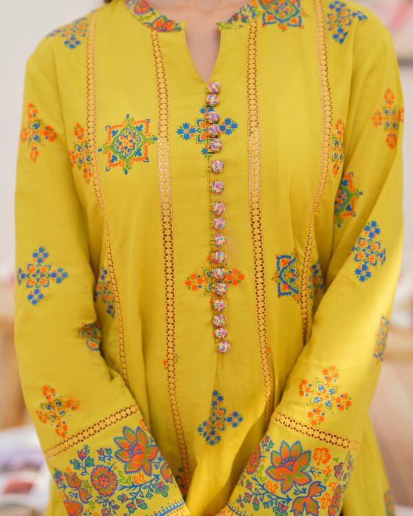 𝑨𝒚𝒛𝒆𝒍 _ 𝑬𝒊𝒅 𝑬𝒅𝒊𝒕_2 _ 𝑹𝑻𝑾 __LIVE NOW at www.garnetclothing.com __Indulge in the essence of Eid ul Fitr with our latest collection_ where effortless el_11 Masterd Yellow A1