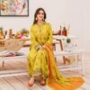 𝑨𝒚𝒛𝒆𝒍 _ 𝑬𝒊𝒅 𝑬𝒅𝒊𝒕_2 _ 𝑹𝑻𝑾 __LIVE NOW at www.garnetclothing.com __Indulge in the essence of Eid ul Fitr with our latest collection_ where effortless ele_8 Masterd Yellow A1