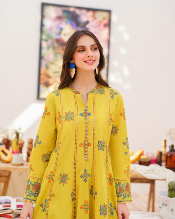 𝑨𝒚𝒛𝒆𝒍 _ 𝑬𝒊𝒅 𝑬𝒅𝒊𝒕_2 _ 𝑹𝑻𝑾 __LIVE NOW at www.garnetclothing.com __Indulge in the essence of Eid ul Fitr with our latest collection_ where effortless ele_9 Masterd Yellow A1