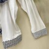 Code-0092 Hania Aamir vibes in timeless white _ blue 🤍💙_For price _ details_ comment ❤️ and we_ll DM you___This viral Farshi Salwar suit is your _5.jpg White Georgette A59